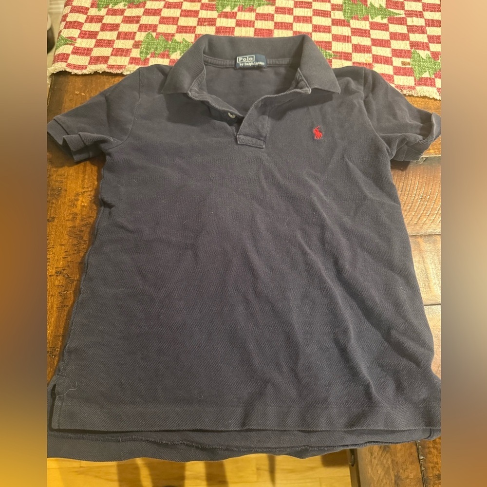 Vintage little boys polo by Ralph Lauren size small navy